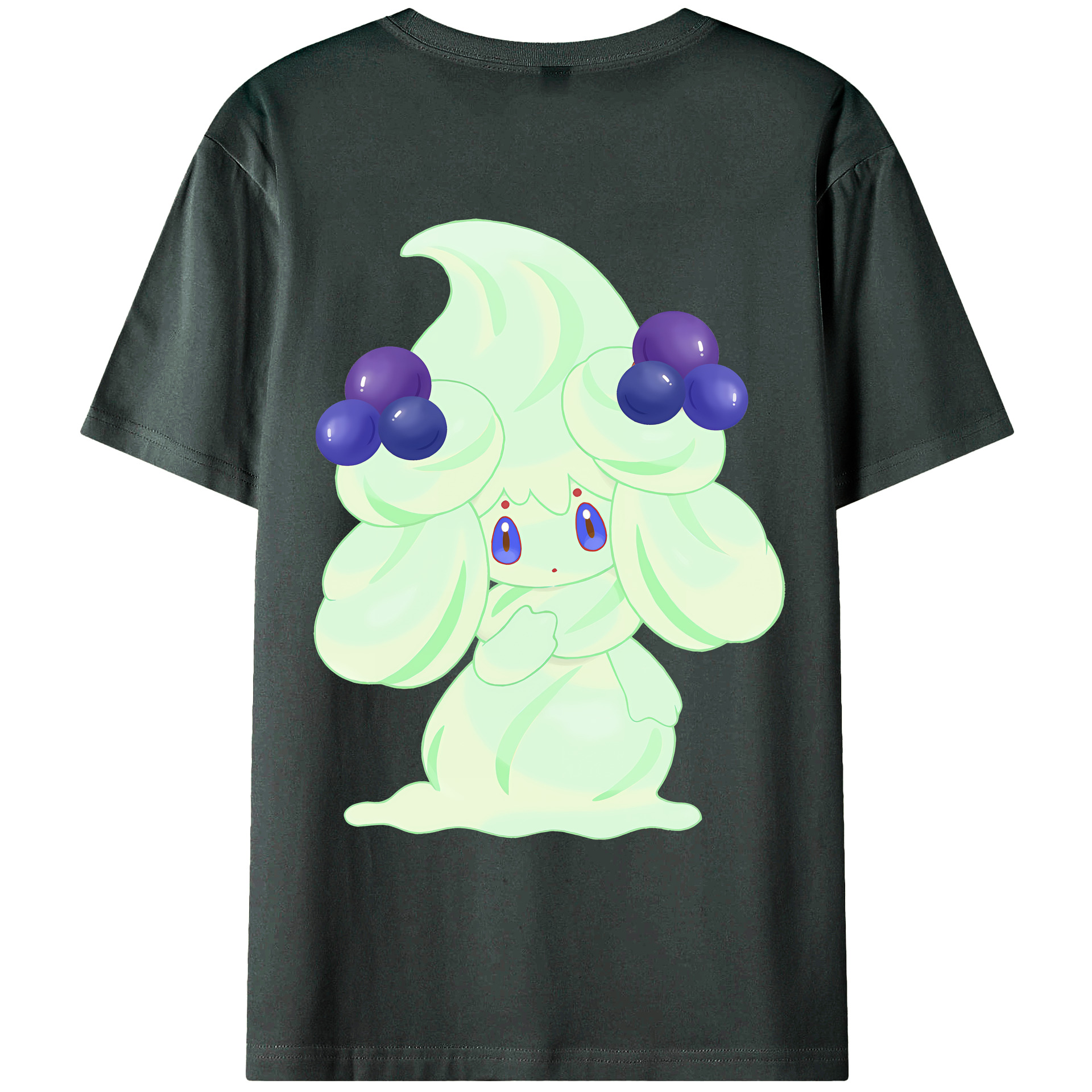 （画像用） ポケットモンスター Pokémon 綿100％ メンズ半袖Tシャツ（バックプリント） 通気性